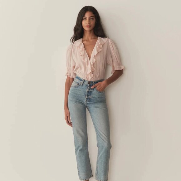 Dôen NWT Henri Blouse in Blush Size M - Picture 5 of 5